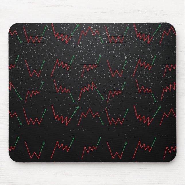 Forex trading chart design  mouse mat (Front)