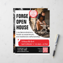 Forge Open House Blacksmith Flyer