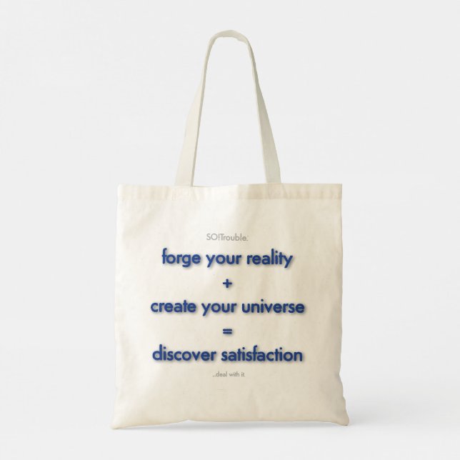 forge your reality... tote bag (Back)