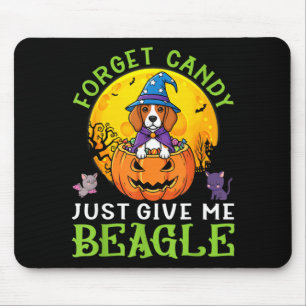 Forget Candy Give Beagle Dog Witch This Halloween Mouse Mat