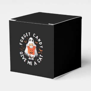 Forget Candy Give Me Cat Funny Boo Ghost Halloween Favour Box