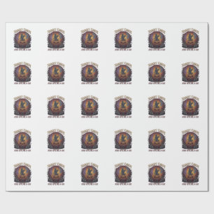 Forget Candy Just Give Me Cat Halloween Pumpkin_1 Wrapping Paper