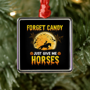 Forget Candy Just Give Me Horses Ideas Horse Rider Metal Tree Decoration