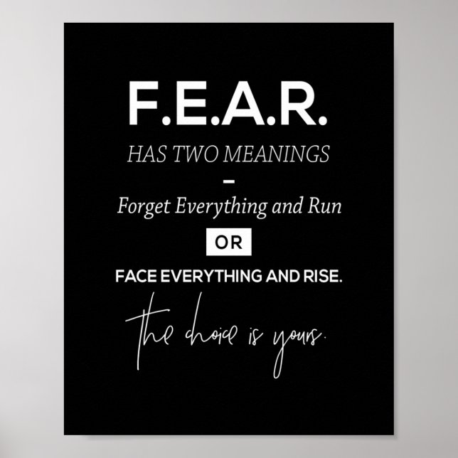 forget everything and run or face everything and r poster (Front)
