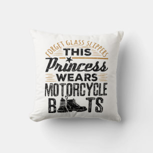 Forget Glass Slippers Princess Motorcycle Boots Cushion