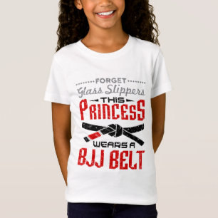 Forget Glass Slippers Princess Wears BJJ Belt T-Shirt