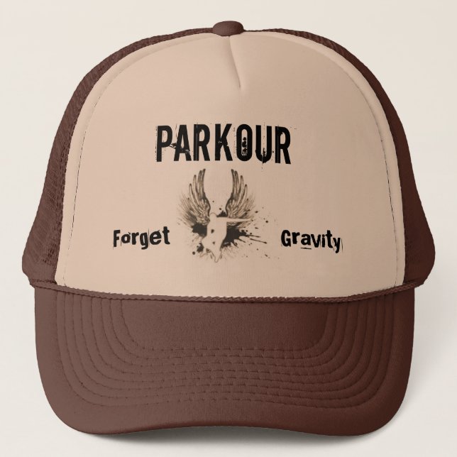 Forget Gravity, Parkour Trucker Hat (Front)
