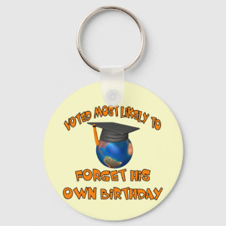 Forget His Birthday Key Ring
