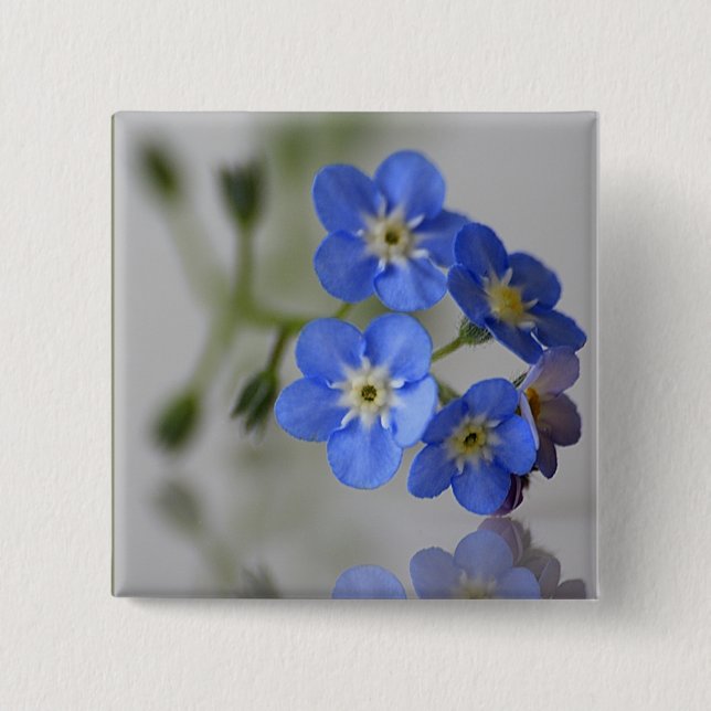 Forget Me Not 15 Cm Square Badge (Front)