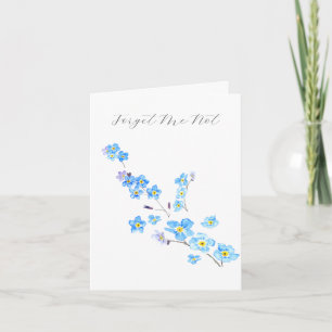 Forget me not 4 Thinking Of You Sympathy Card