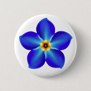 Forget-Me-Not 6 Cm Round Badge