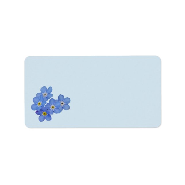 Forget-me-not Address Labels (Front)