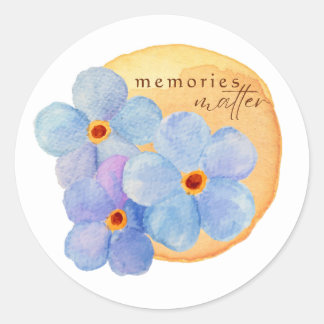 Forget-Me-Not ALZ Awareness Sticker