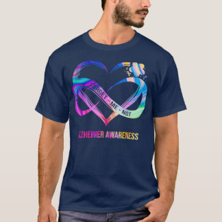 Forget Me Not Alzheimer Awareness Heart Flower T-Shirt