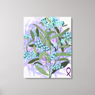 Forget Me Not - Alzheimer's Awareness Canvas Print