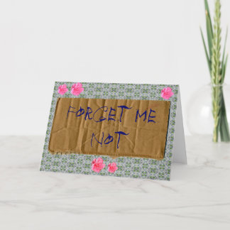 Forget Me Not "Beggar Style" Card
