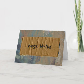 Forget Me Not "Beggar Style" Card
