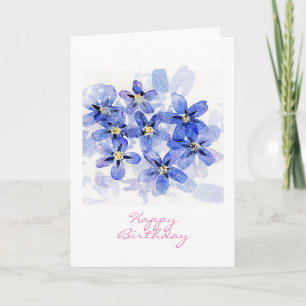 Forget-me-not Birthday Card