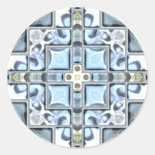 Forget Me Not Blue Classic Round Sticker