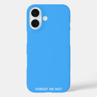 Forget-me-not blue colour name iPhone 16 case