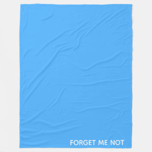 Forget-me-not blue colour name fleece blanket