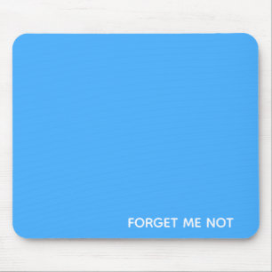 Forget-me-not blue colour name mouse mat