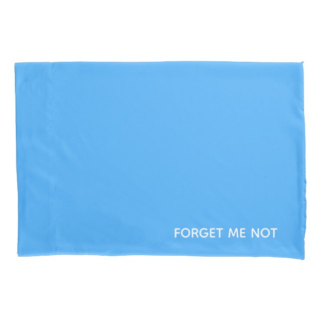Forget-me-not blue colour name pillowcase (Front)