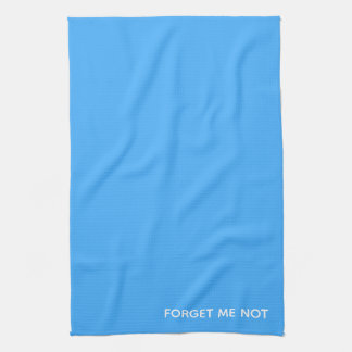 Forget-me-not blue colour name tea towel