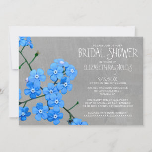Forget-Me-Not Bridal Shower Invitations