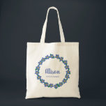 Forget Me Not Bridesmaid Bag, Wedding Welcome Bag<br><div class="desc">Fill this lovely tote bag with treats to make your wedding party's stay more comfortable.</div>