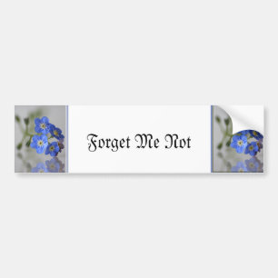 Forget Me Not Bumper Sticker
