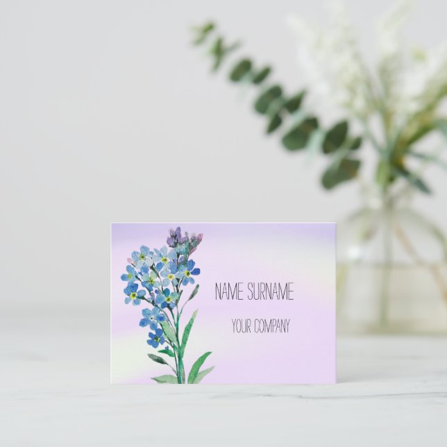  Forget me not business card (Standing Front)