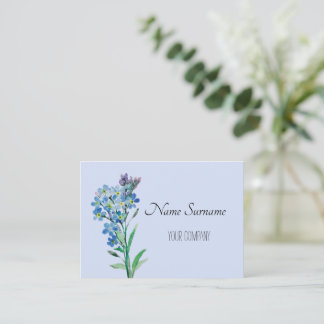 Forget me not business card