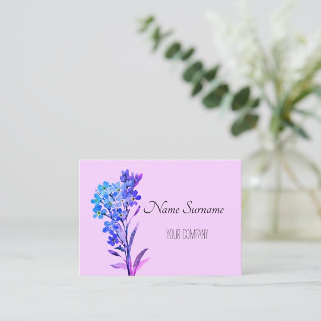  Forget me not business card (Standing Front)