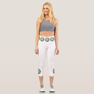 Forget-me-not Capri Leggings