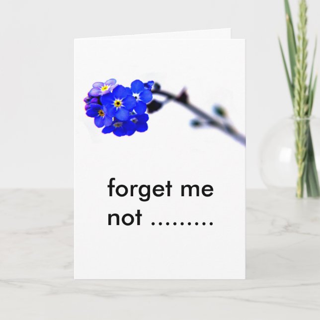 forget me not ......... card (Front)