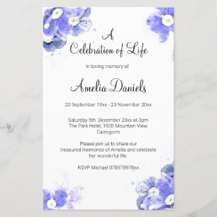 Forget-Me-Not Celebration of Life