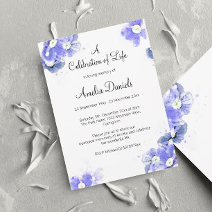 Forget-Me-Not Celebration of Life Announcement