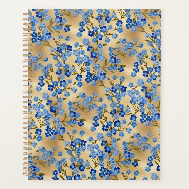 Forget-me-not Chiyogami Planner (Front)