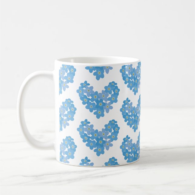 Forget me not coffee mug (Left)