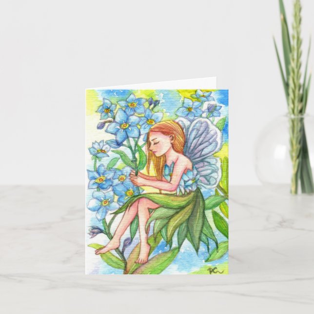 Forget-Me-Not Fairy Card (Front)