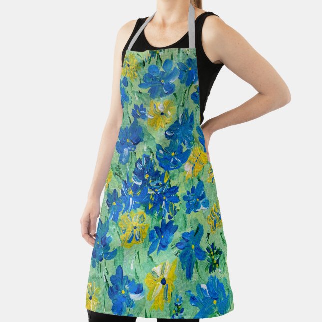 Forget-Me-Not Floral Apron (Insitu)