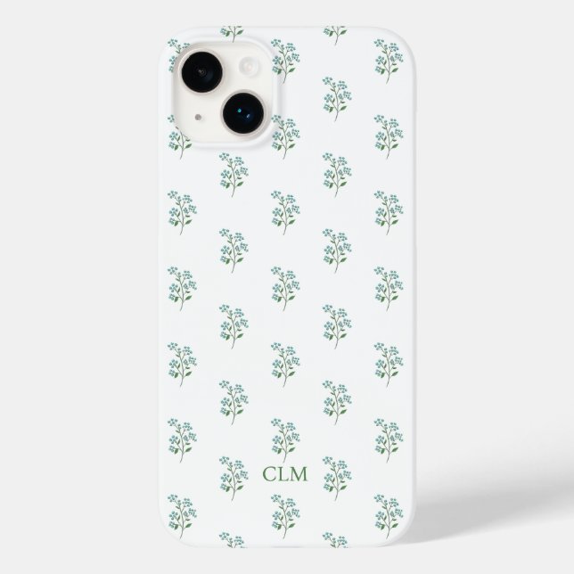 Forget Me Not Floral Sweet Preppy Case-Mate iPhone Case (Back)