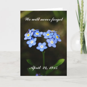 Forget me not Flower greeting card