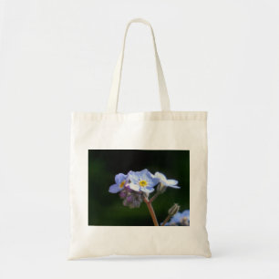 forget me not flower in bloom tote bag