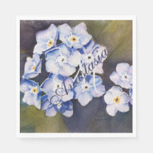 FORGET ME NOT FLOWER PARTY MONOGRAM