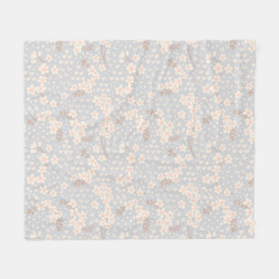 Forget-me-not flower Pattern Fleece Blanket