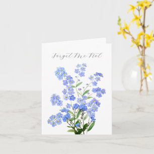 Forget me not flower Thinking Of You Sympathy Card
