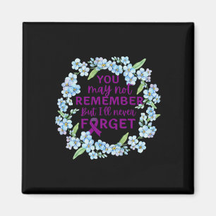 Forget-me-not Flower Wreath Heimer’s Awareness Magnet