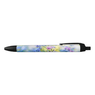 Forget-Me-Not Flowers Black Ink Pen